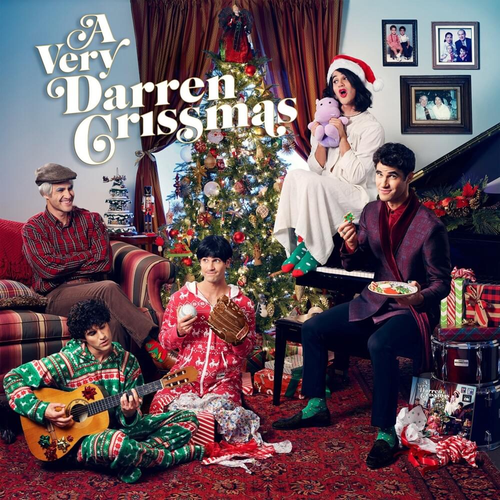 Album cover art for "Drunk on Christmas" by Darren Criss & Lainey Wilson