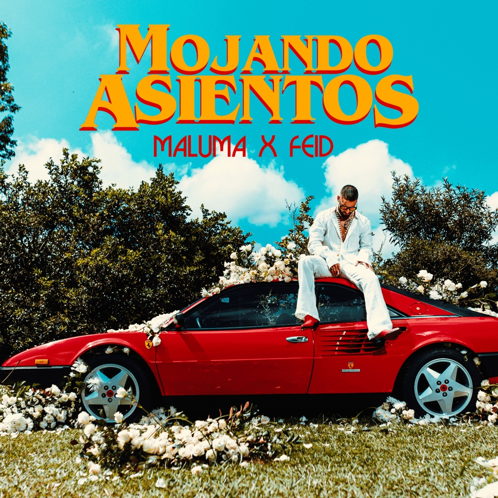 Album cover art for "Mojando Asientos" by Maluma & Feid
