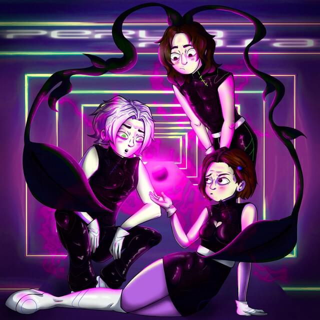 Album cover art for "Perla Rosa" by Troyamaki & Hello Mimmi & ​b.estye