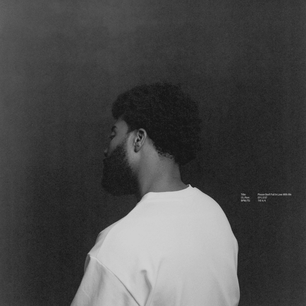 Album cover art for "Please Don’t Fall In Love With Me" by Khalid