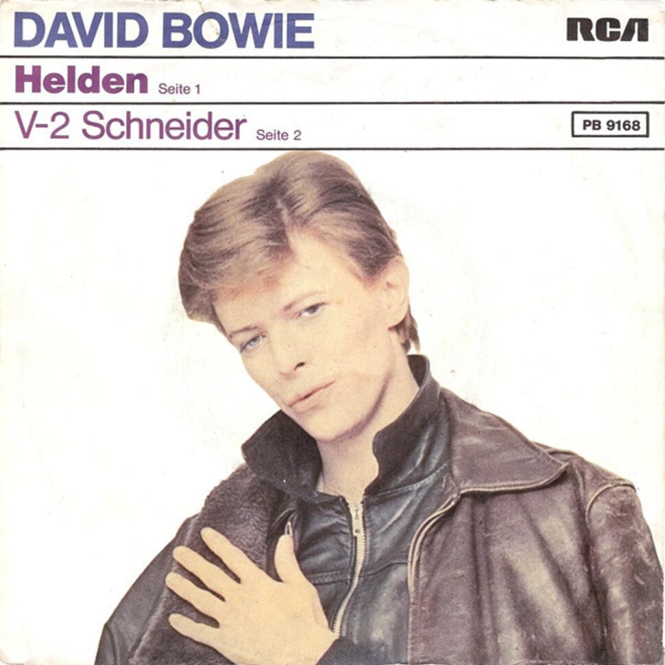 Album cover art for "Helden" by David Bowie
