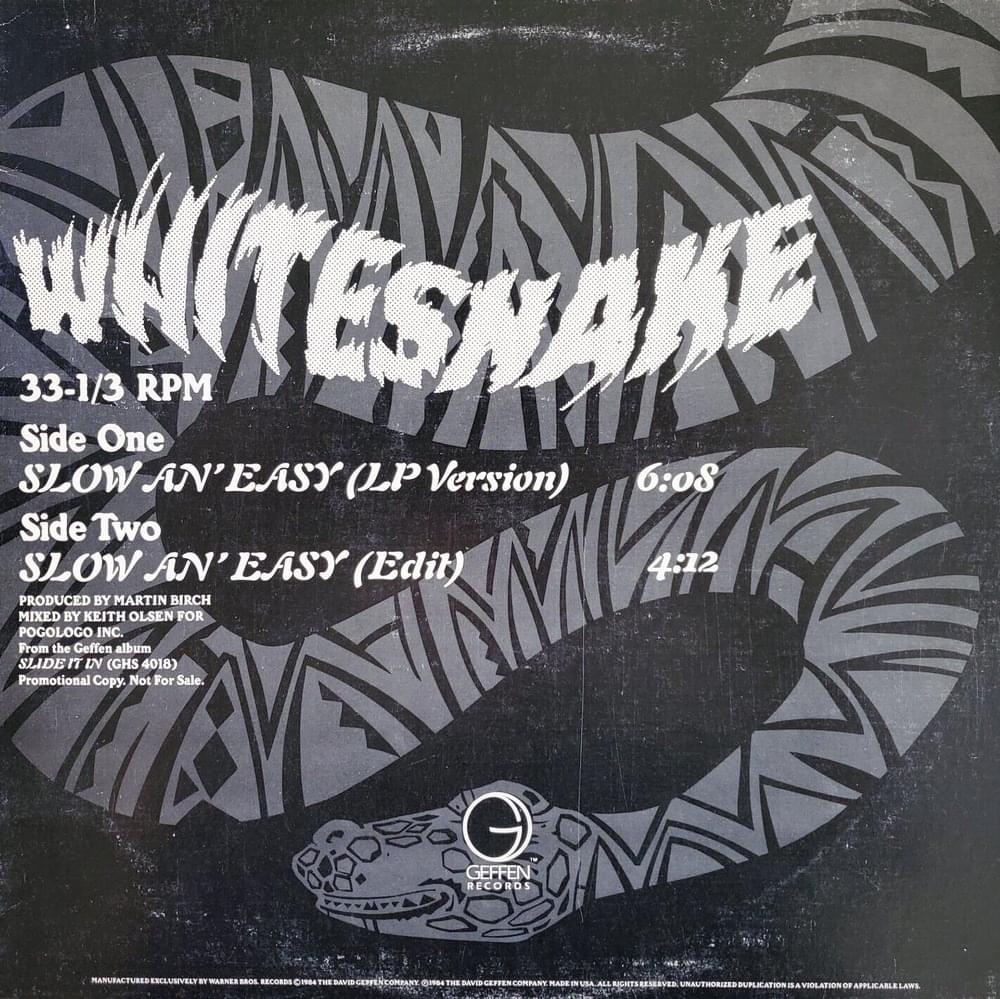 Slow an’ Easy by Whitesnake