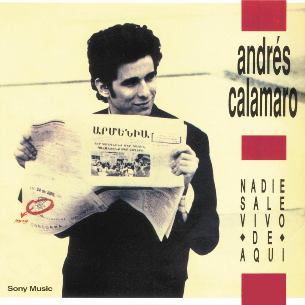 Album cover art for "Pasemos a Otro Tema" by Andrés Calamaro