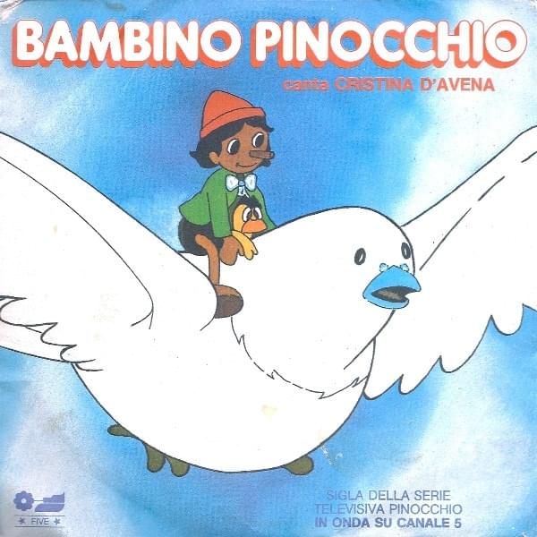 Album cover art for "Bambino Pinocchio" by Cristina D’Avena