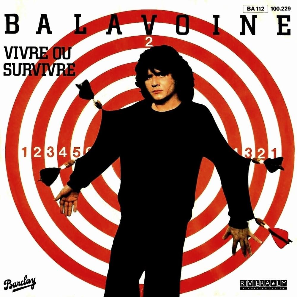 Album cover art for "Vivre ou survivre" by Daniel Balavoine
