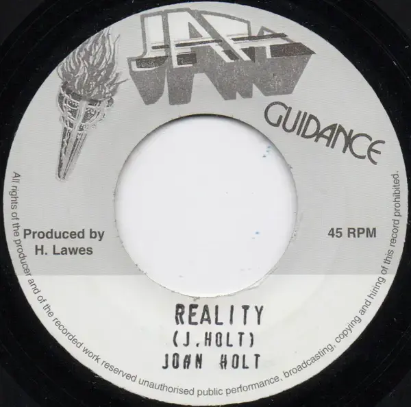Album cover art for "Reality" by John Holt