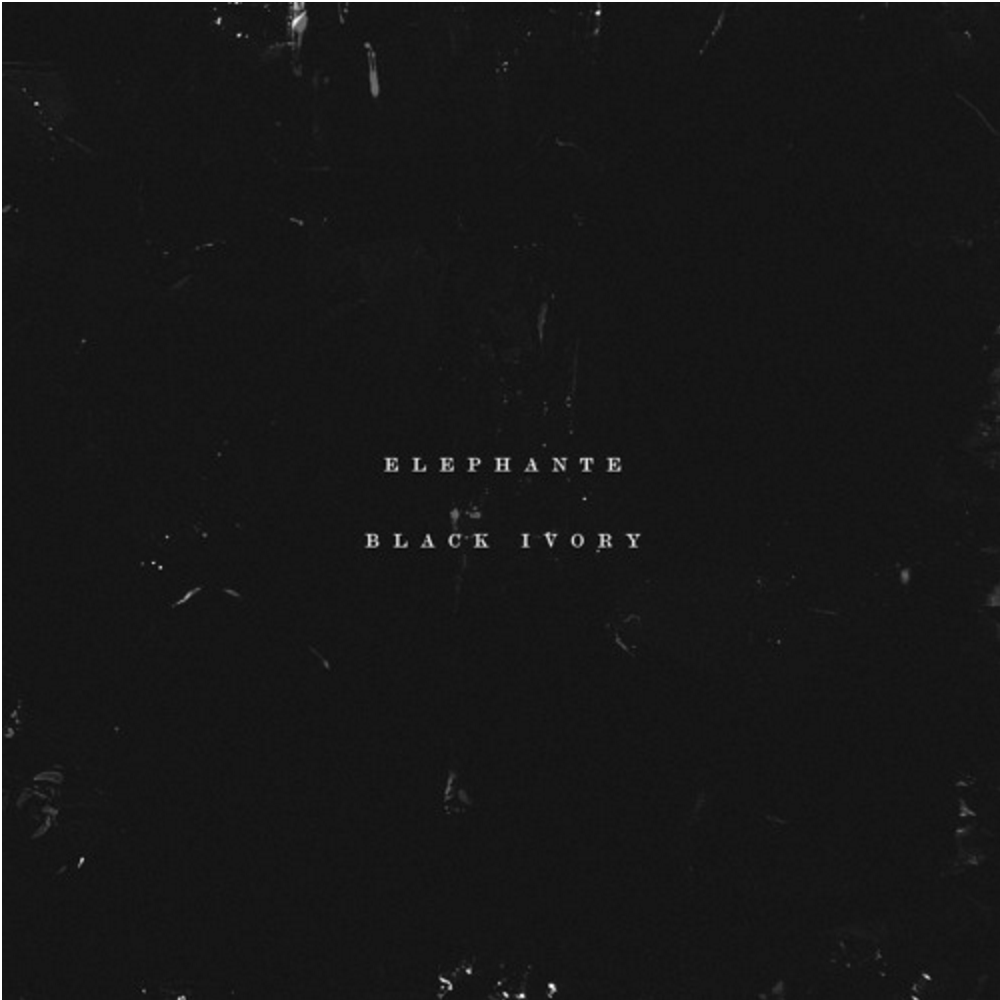 Album cover art for "Black Ivory" by Elephante