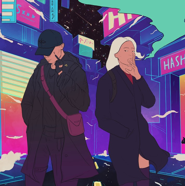 Album cover art for "Mikrozachwyt" by Deys & Dianka