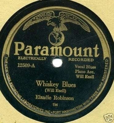 Album cover art for "Whiskey Blues" by Elzadie Robinson