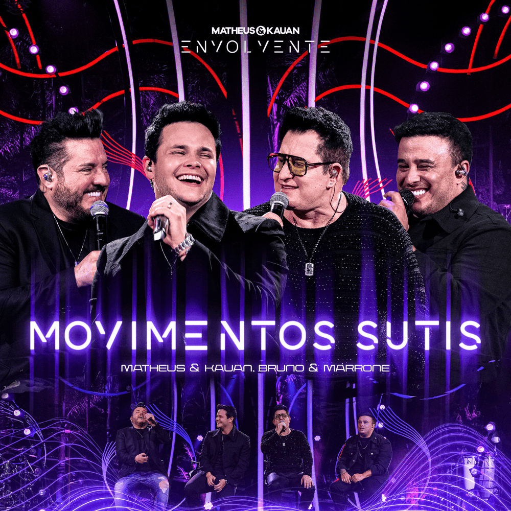 Album cover art for "Movimentos Sutis (Ao Vivo)" by Matheus & Kauan