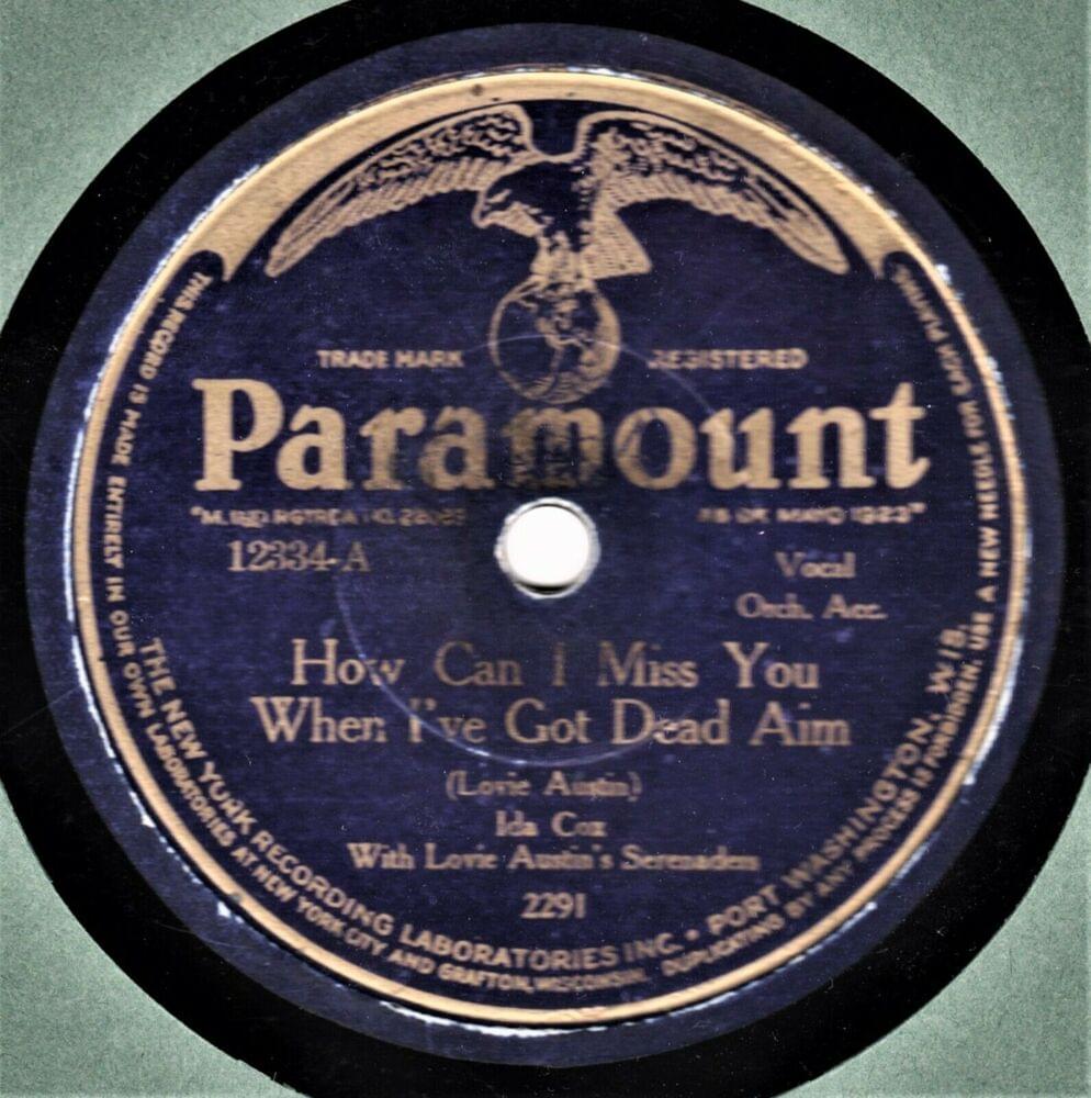 Album cover art for "How Can I Miss You When I’ve Got Dead Aim" by Ida Cox