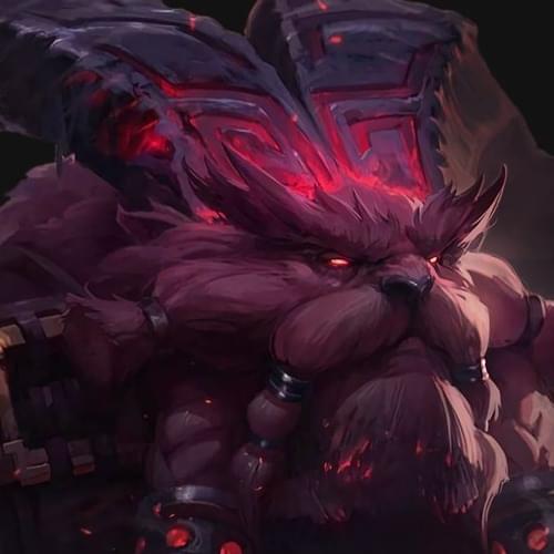 Album cover art for "Ornn, the Fire below the Mountain" by League of Legends