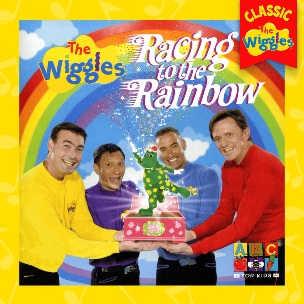 Album cover art for "Here Come The Chicken" by The Wiggles