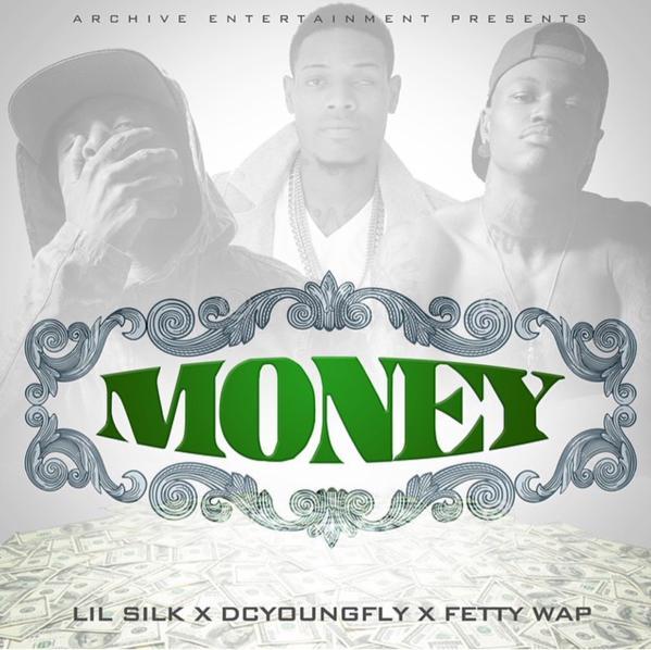 Album cover art for "Money" by Lil Silk & DC Young Fly & Fetty Wap