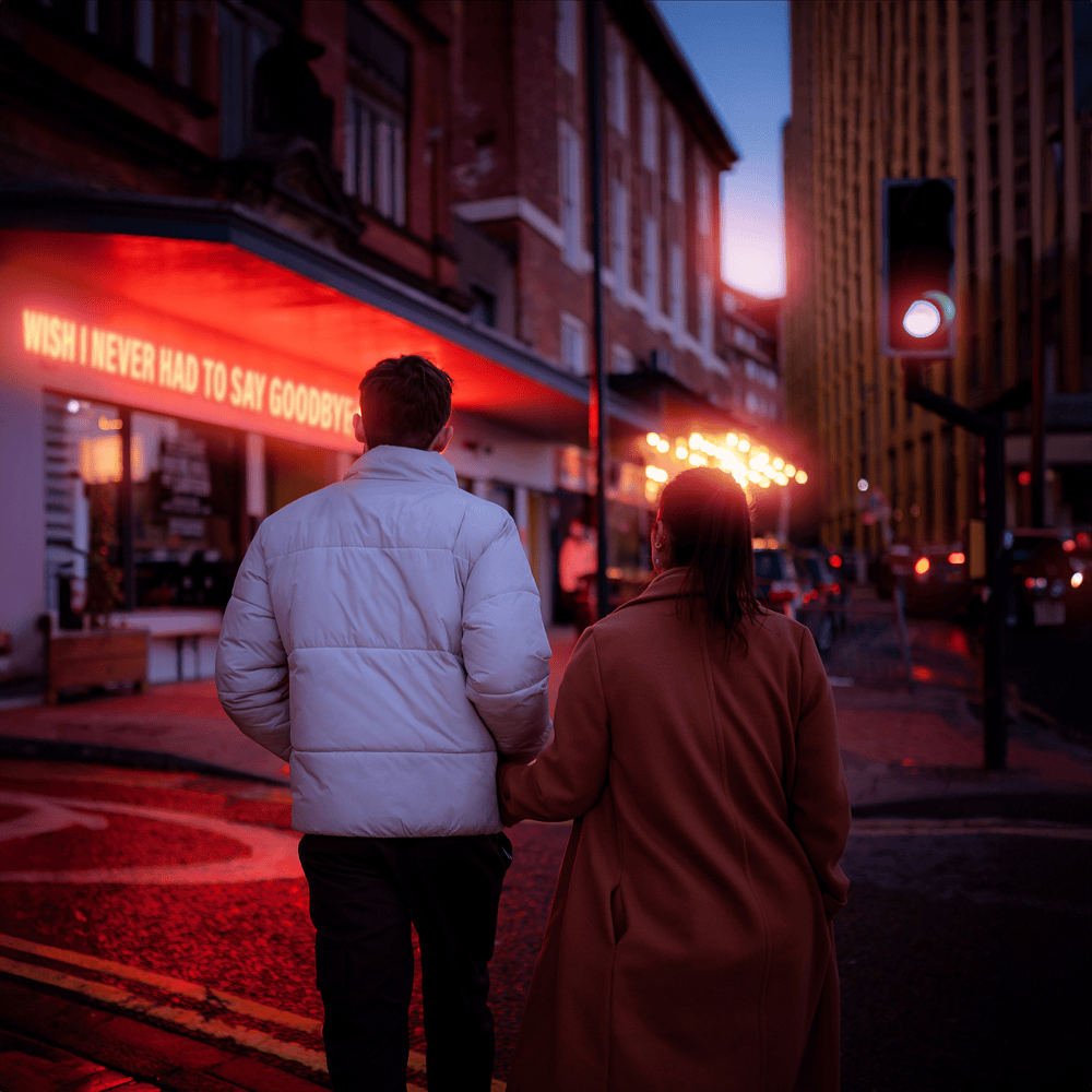 Album cover art for "Wish I Never Had to Say Goodbye" by James TW