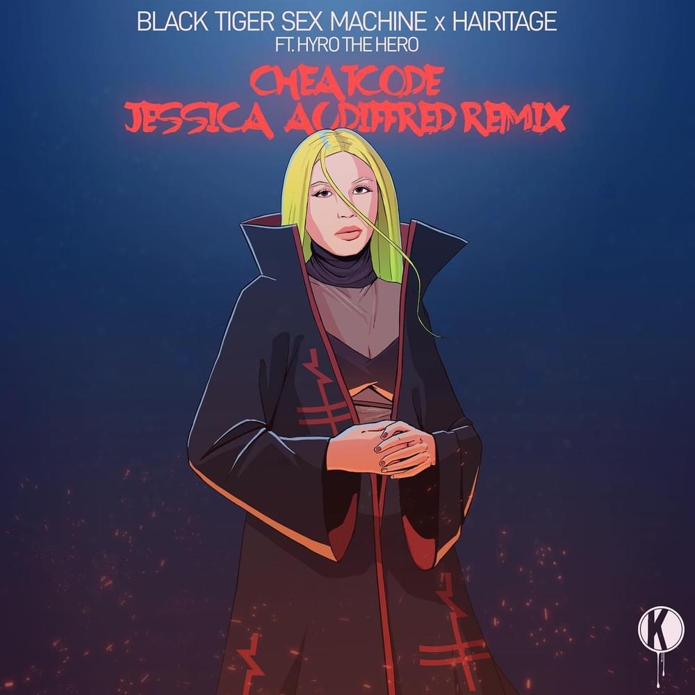 Album cover art for "Cheatcode (Jessica Audiffred Remix)" by Black Tiger Sex Machine & Hyro The Hero