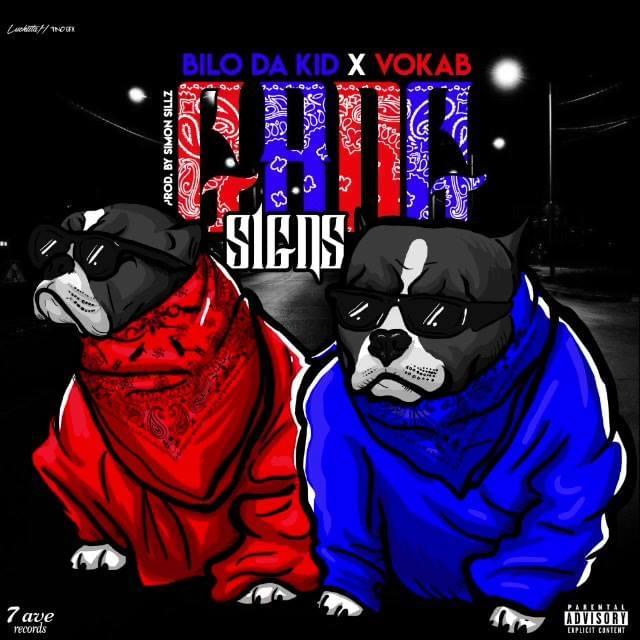 Album cover art for "Gang signs" by Bilo Da Kid
