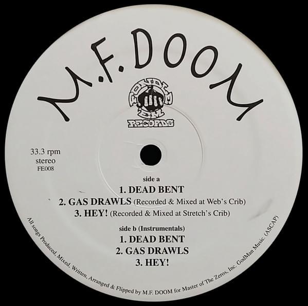 Album cover art for "Dead Bent (Original 12" Version)" by MF DOOM