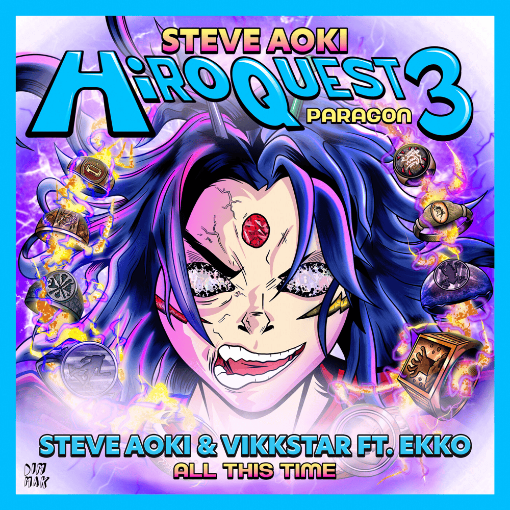 Album cover art for "All This Time" by Steve Aoki & Ekko