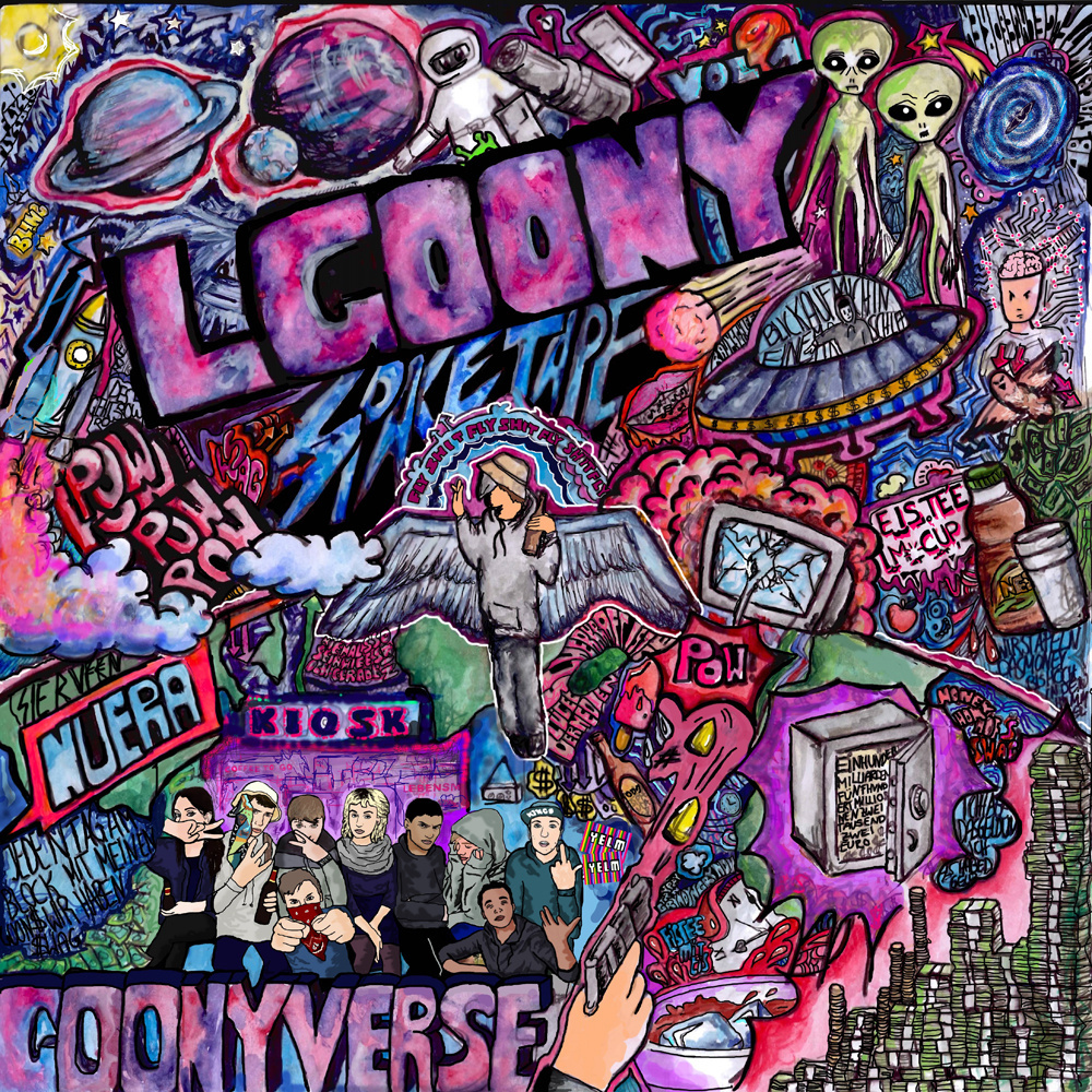 Album cover art for "Mon€¥, Hom€$, Ho€$, $wag" by LGoony