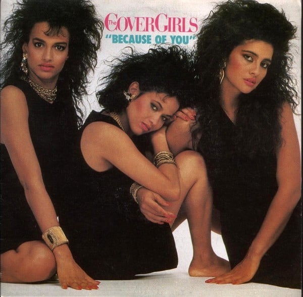 Album cover art for "Because of You" by The Cover Girls
