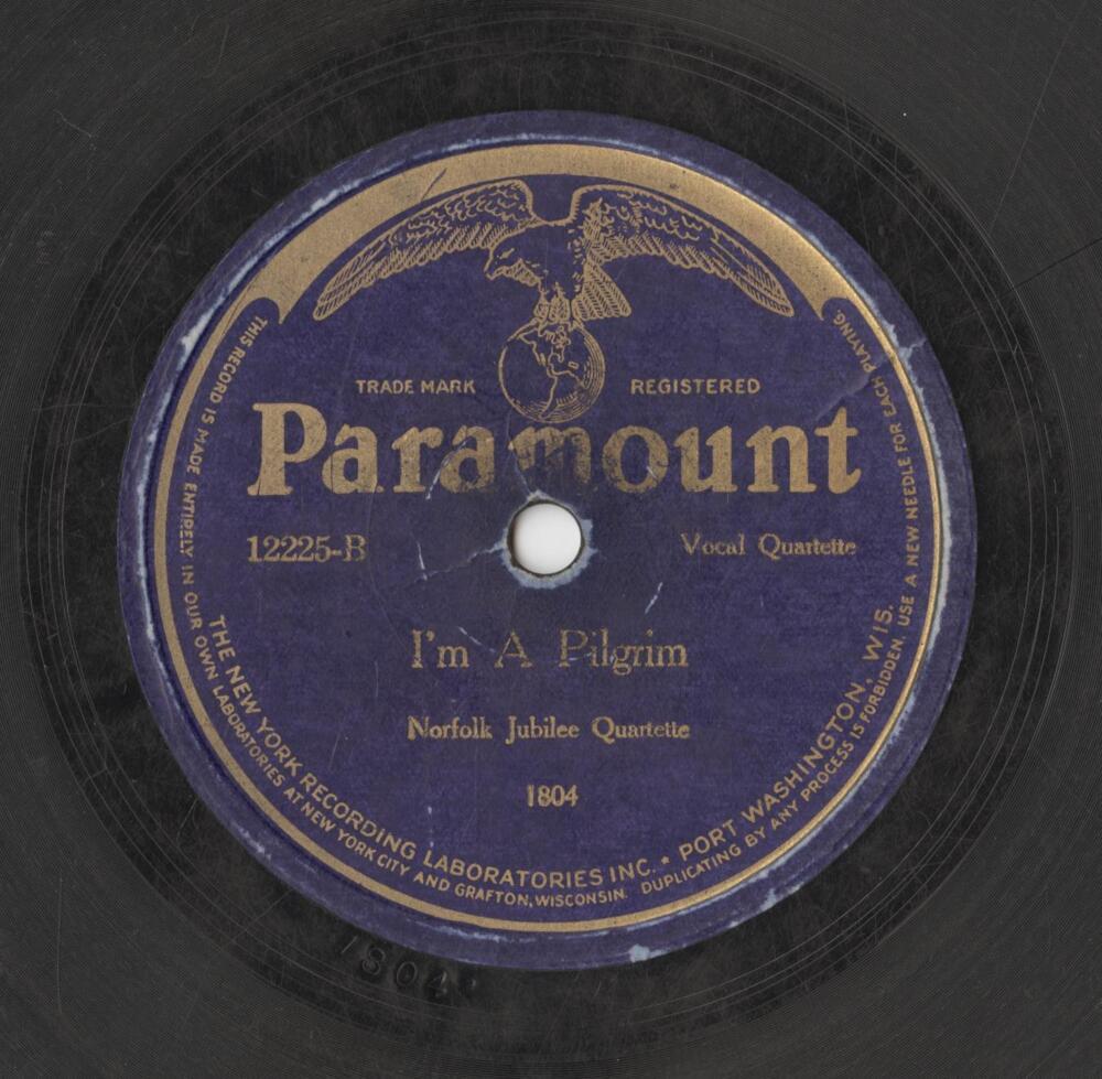 Album cover art for "I’m A Pilgrim" by Norfolk Jazz & Jubilee Quartette