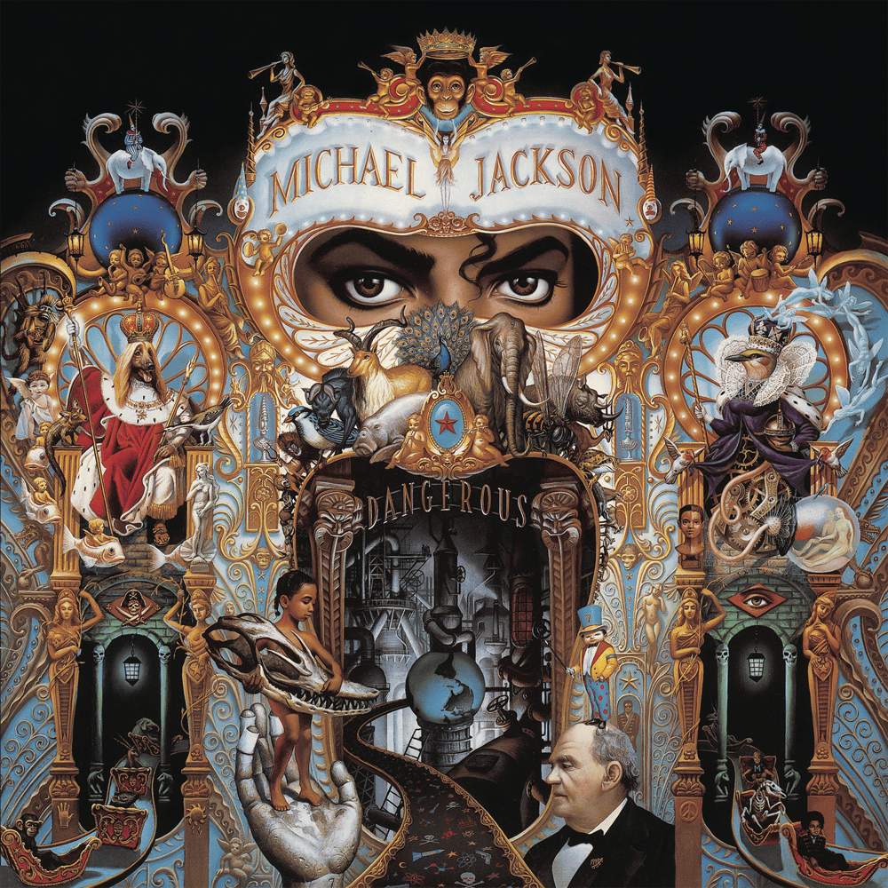 Album cover art for "Dangerous" by Michael Jackson