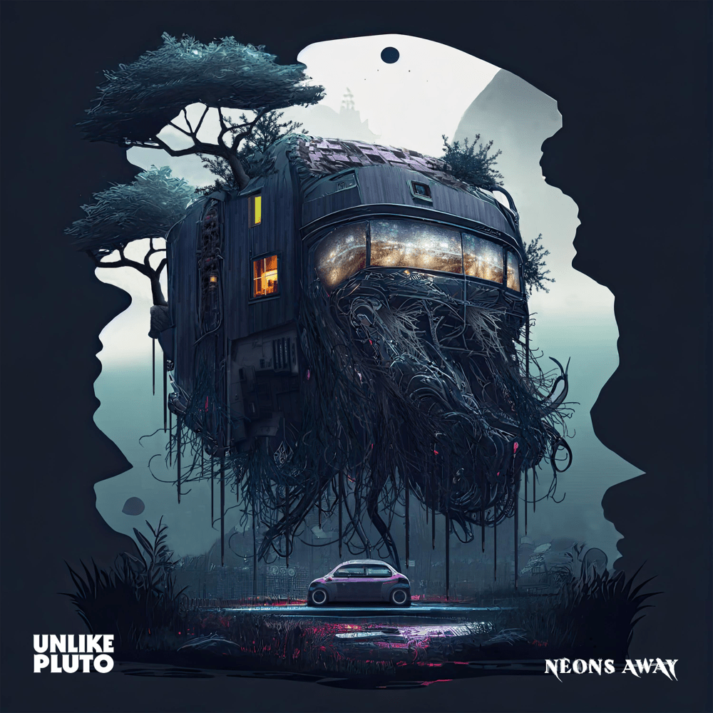 Album cover art for "Neons Away" by Unlike Pluto