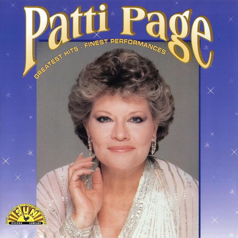 Album cover art for "I Cried" by Patti Page