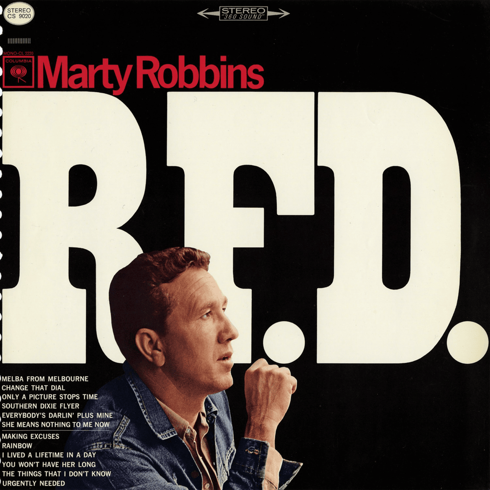 Album cover art for "Rainbow" by Marty Robbins