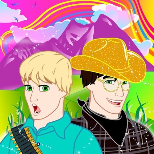 Album cover art for "Doodle" by Lipgloss Twins