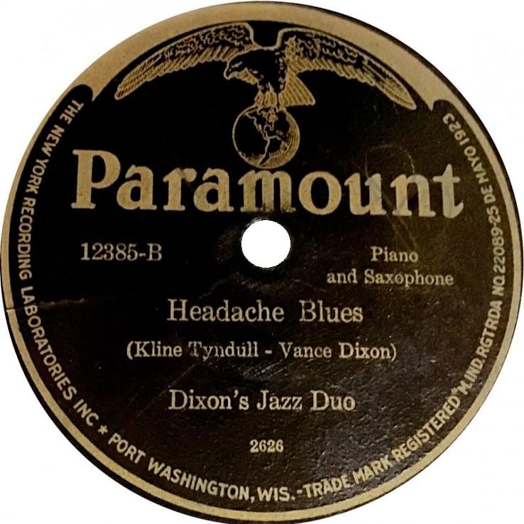 Album cover art for "Headache Blues" by Dixon’s Jazz Duo