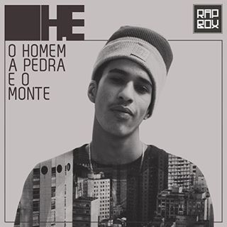 Album cover art for "O Homem, a Pedra e o Monte" by H.E