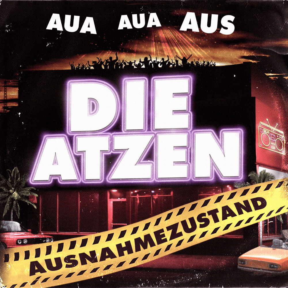 Album cover art for "AUSNAHMEZUSTAND" by Die Atzen