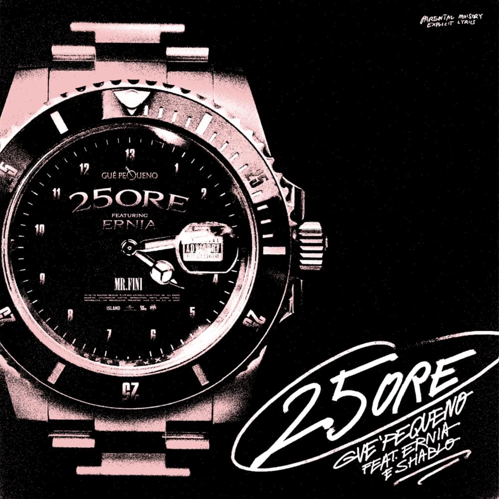 Album cover art for "25 ore RMX" by Guè & Ernia