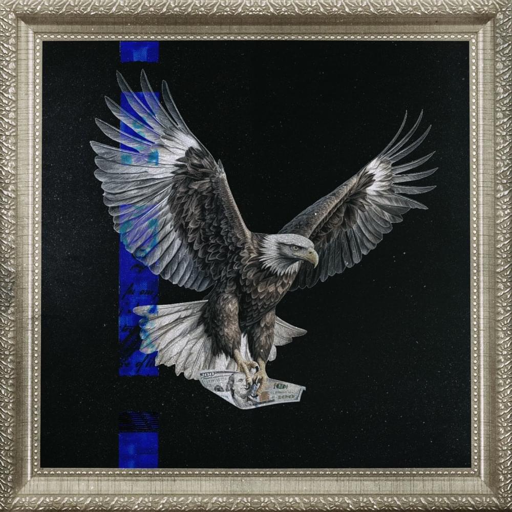 Album cover art for "Blue Strips" by Millyz