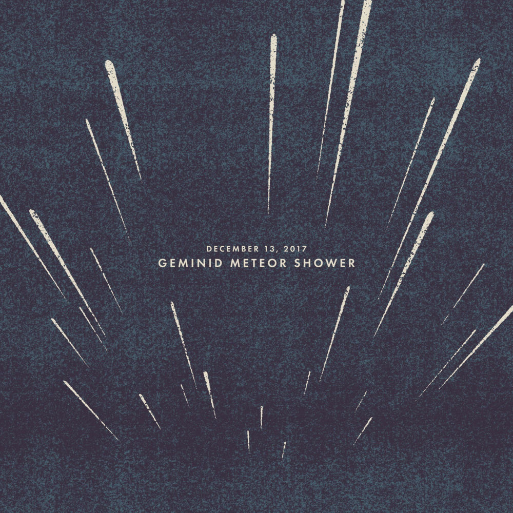 Album cover art for "December 13, 2017: Geminid Meteor Shower" by Sleeping At Last