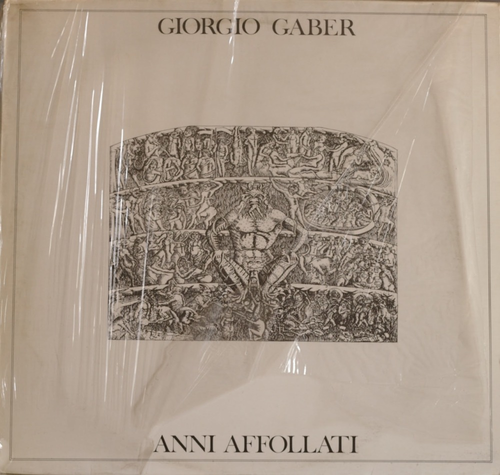 Album cover art for "Gildo" by Giorgio Gaber