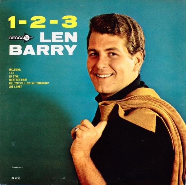 Album cover art for "1-2-3" by Len Barry