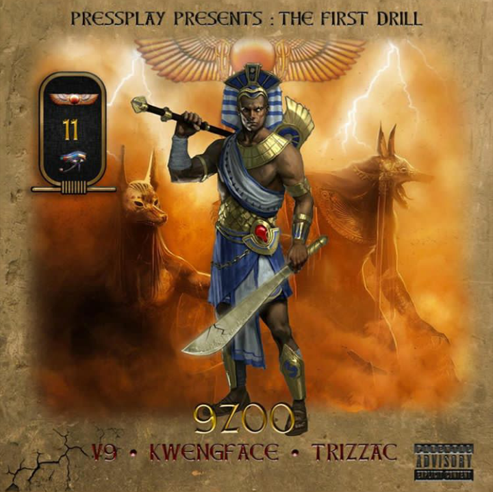Album cover art for "9ZOO" by V9 & Trizzac & Kwengface