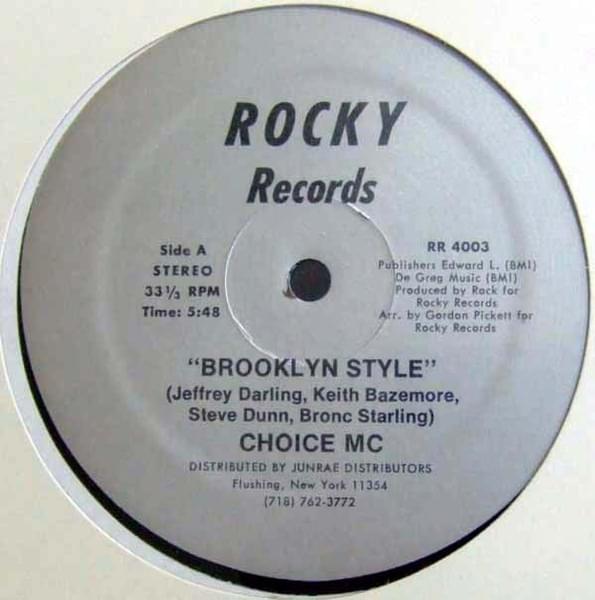 Album cover art for "Brooklyn Style" by Choice M.C.’s & Fresh Gordon
