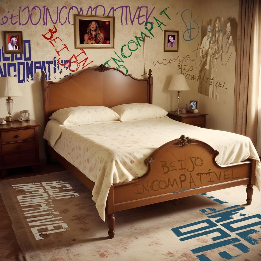 Album cover art for "Beijo Incompatível" by Claudia Leitte