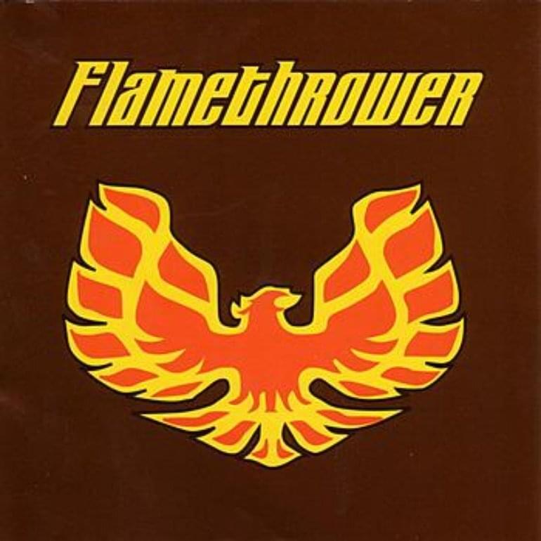 Album cover art for "I Want It All" by Flamethrower