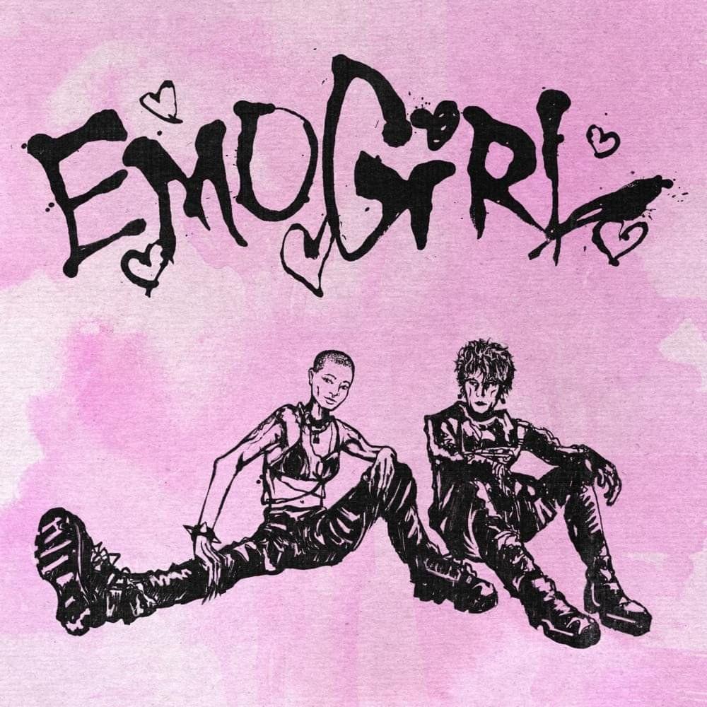 Album cover art for "emo girl" by mgk