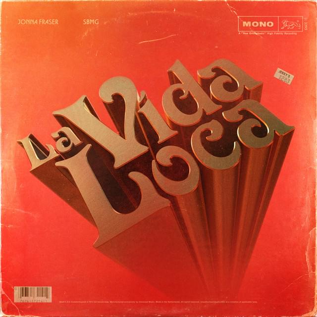 Album cover art for "LA VIDA LOCA" by Jonna Fraser & SBMG