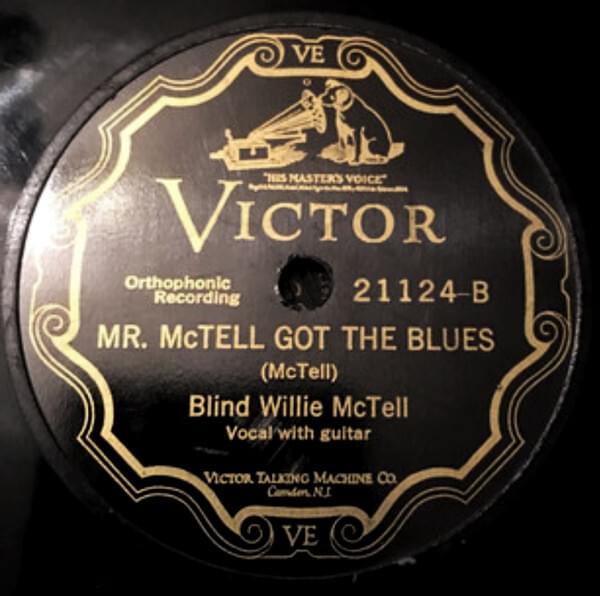 Album cover art for "Mr. McTell Got the Blues" by Blind Willie McTell