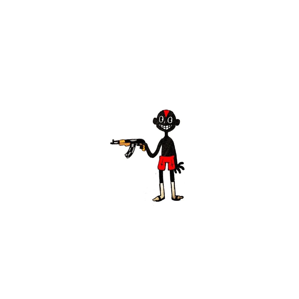 Album cover art for "MICROWAVE (DEMO)" by Lil Darkie