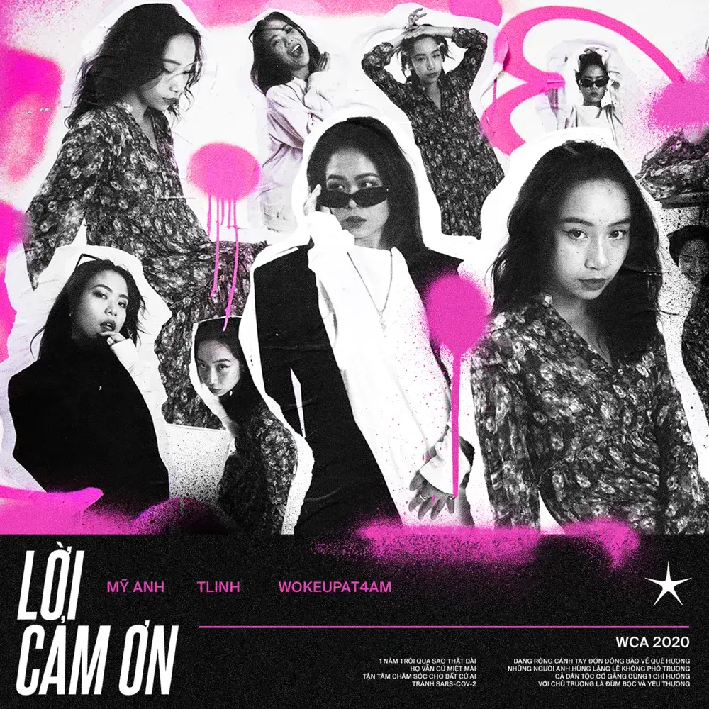 Album cover art for "Lời Cảm Ơn" by ​tlinh & WOKEUP & My Anh