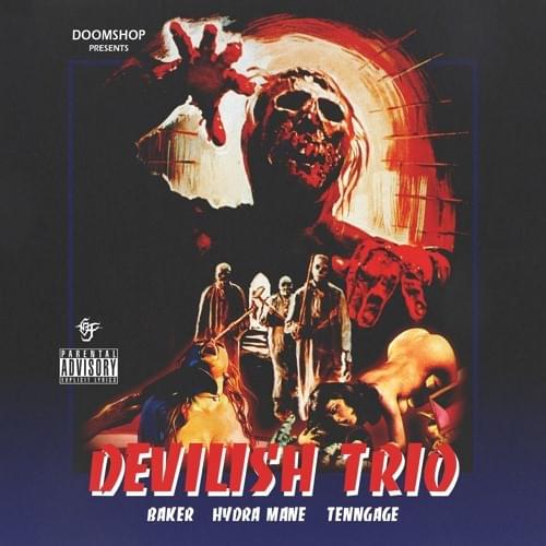 Album cover art for "Burnt Up" by DEVILISH TRIO