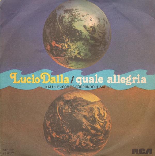 Album cover art for "Quale Allegria" by Lucio Dalla